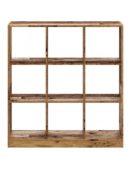 Libreria Legno Antico 102x32x108 cm in Legno Multistrato
