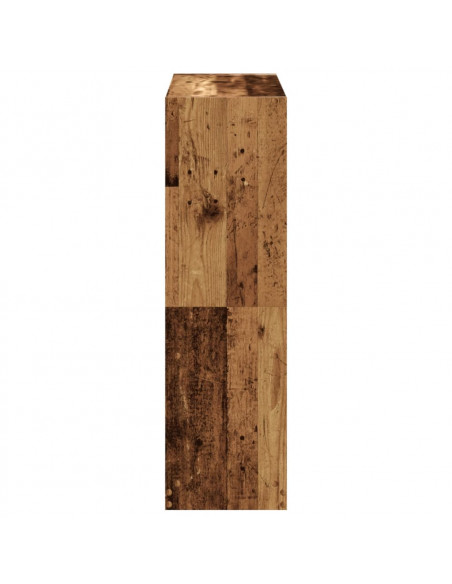 Libreria Legno Antico 102x32x108 cm in Legno Multistrato