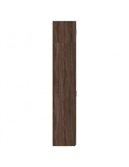Mobile Sottile Rovere Marrone 50x42,5x225 cm in Truciolato