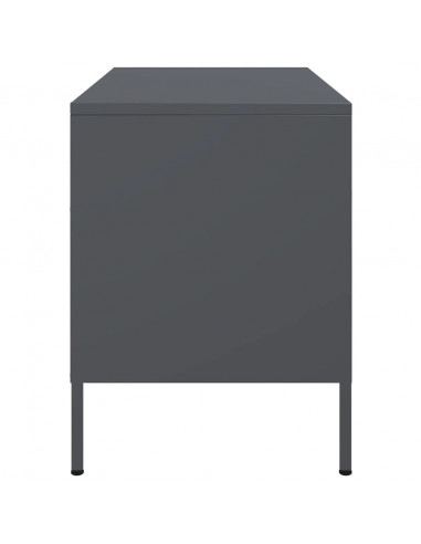 Mobile TV Antracite 68x39x50,5 cm in Acciaio