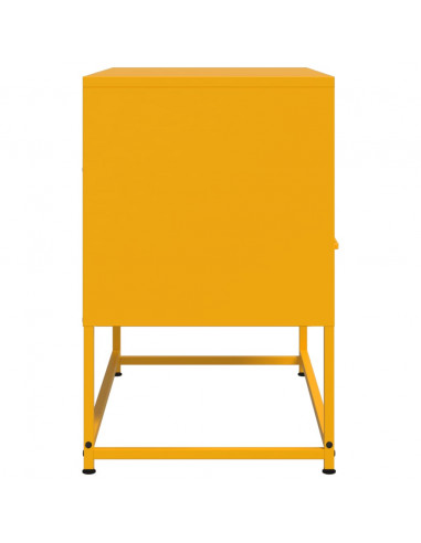 Mobile TV Giallo Senape 68x39x60,5 cm in Acciaio