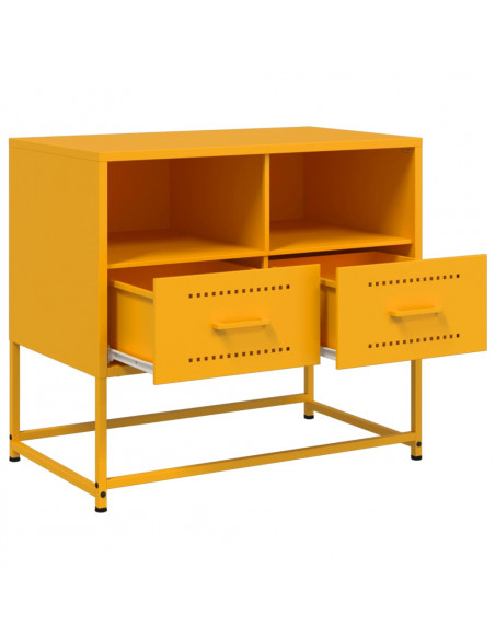 Mobile TV Giallo Senape 68x39x60,5 cm in Acciaio