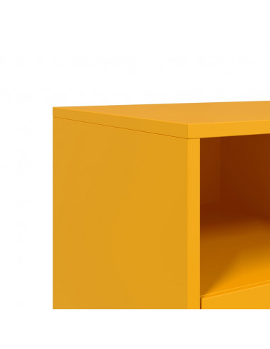 Mobile TV Giallo Senape 68x39x60,5 cm in Acciaio