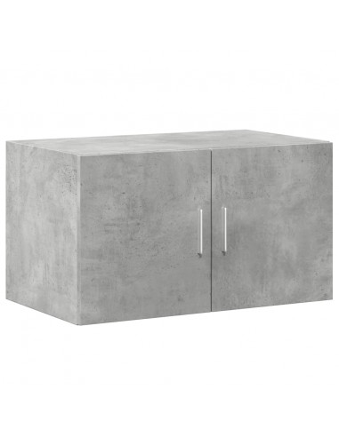 Mobile a Parete Grigio Cemento 70x42,5x40 cm Legno Multistrato