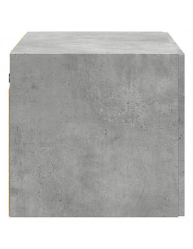 Mobile a Parete Grigio Cemento 70x42,5x40 cm Legno Multistrato