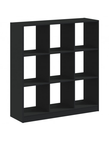 Libreria Nera 102x32x108 cm in Legno Multistrato