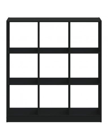 Libreria Nera 102x32x108 cm in Legno Multistrato