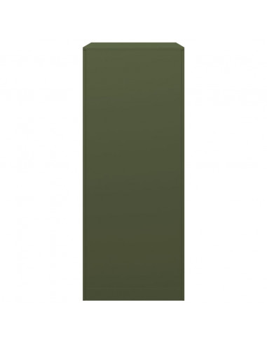 Rastrelliera per Legna da Ardere Verde 60x40x100 cm in Acciaio