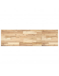 Ripiano a Parete 140x40x2 cm Legno Massello Acacia Non Trattato 2