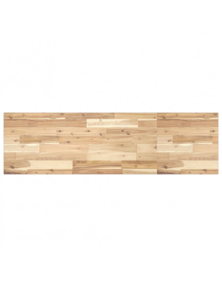 Ripiano a Parete 140x40x2 cm Legno Massello Acacia Non Trattato