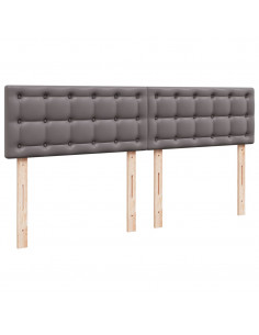 Giroletto a Molle con Materasso Grgio 180x200 cm in Similpelle 2