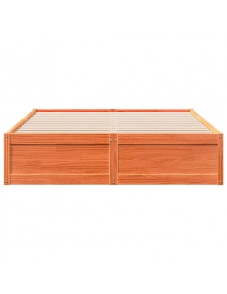 Giroletto Marrone Cera 160x200 cm in Legno Massello di Pino