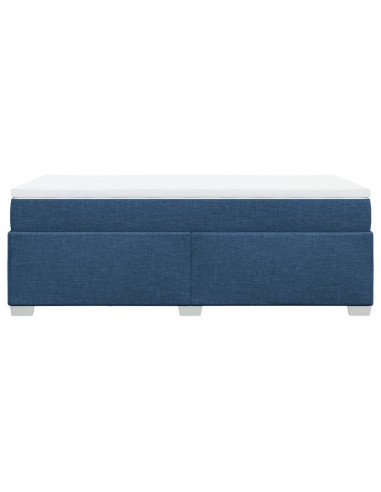 Giroletto a Molle con Materasso Blu 80x200 cm inTessuto