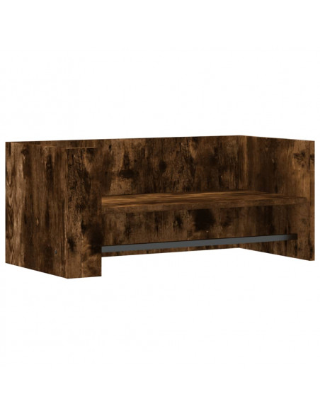 Mensola a Muro Rovere Fumo 70,5x35x30,5 cm Legno Multistrato