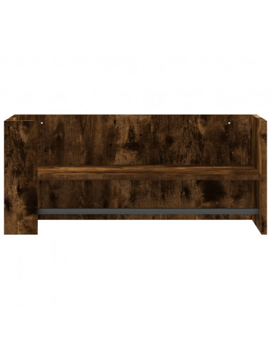 Mensola a Muro Rovere Fumo 70,5x35x30,5 cm Legno Multistrato