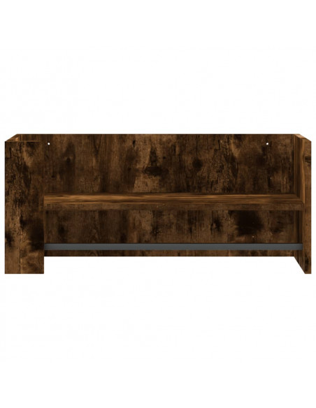 Mensola a Muro Rovere Fumo 70,5x35x30,5 cm Legno Multistrato
