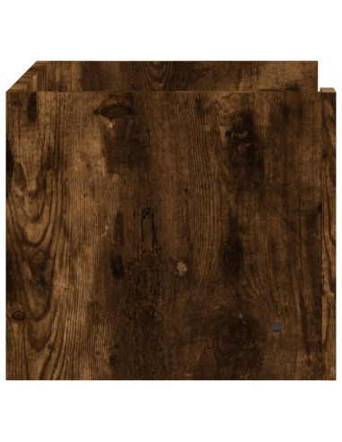 Mensola a Muro Rovere Fumo 70,5x35x30,5 cm Legno Multistrato