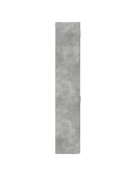 Mobile Sottile Grigio Cemento 40x42,5x225 cm in Truciolato
