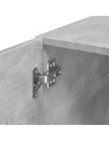Mobile Sottile Grigio Cemento 40x42,5x225 cm in Truciolato