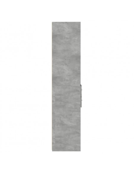 Credenza Grigio Cemento 45x42,5x185 cm in Legno Multistrato