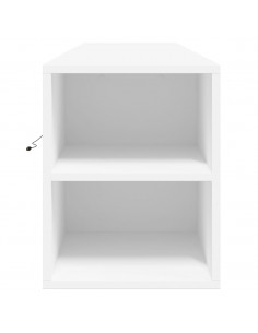 Mobile TV a Parete con LED Bianco 180x31x39,5 cm 2