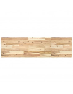 Ripiano a Parete 120x40x4 cm Legno Massello Acacia Non Trattato 2