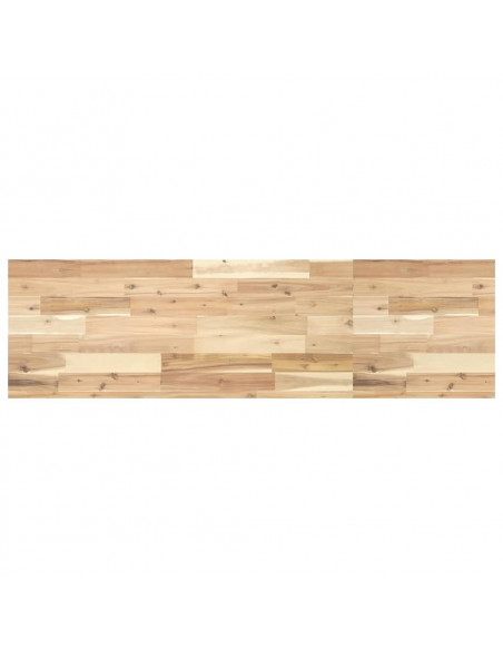 Ripiano a Parete 120x40x4 cm Legno Massello Acacia Non Trattato