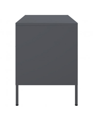 Mobile TV Antracite 68x39x50,5 cm in Acciaio