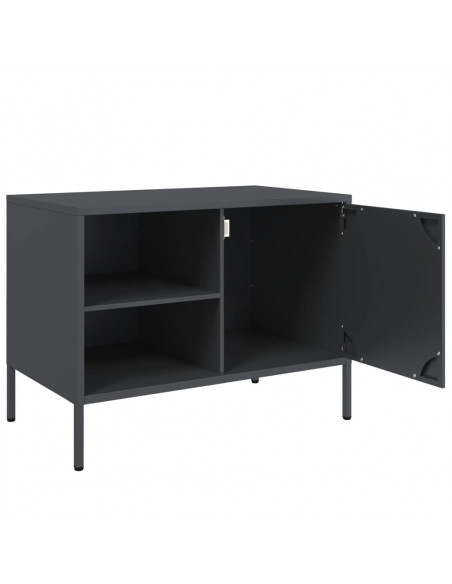 Mobile TV Antracite 68x39x50,5 cm in Acciaio