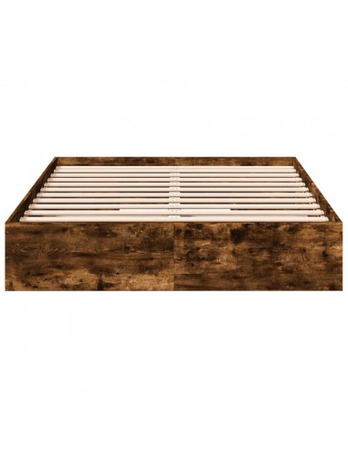 Giroletto con Cassetti Rovere Fumo 120x200 cm Legno Multistrato