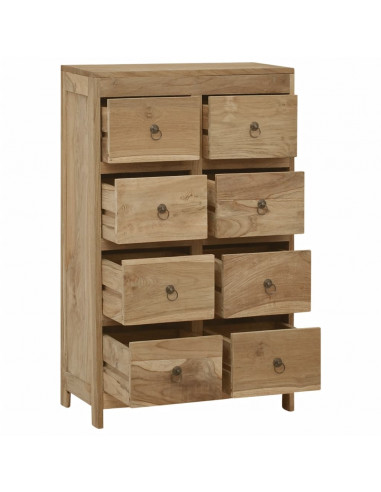 Cassettiera 55x30x90 cm in Legno Massello di Teak