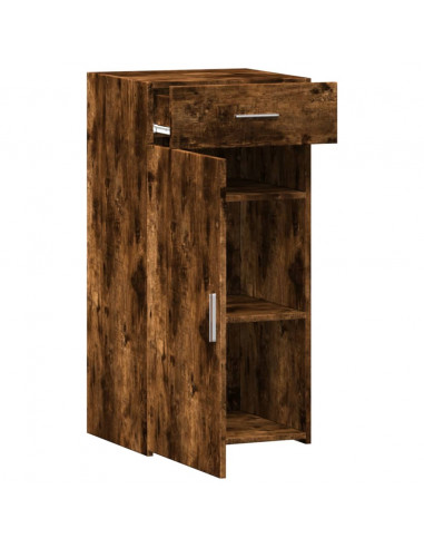 Credenza Rovere Fumo 45x42,5x93 cm in Legno Multistrato