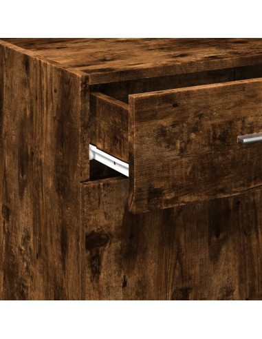 Credenza Rovere Fumo 45x42,5x93 cm in Legno Multistrato