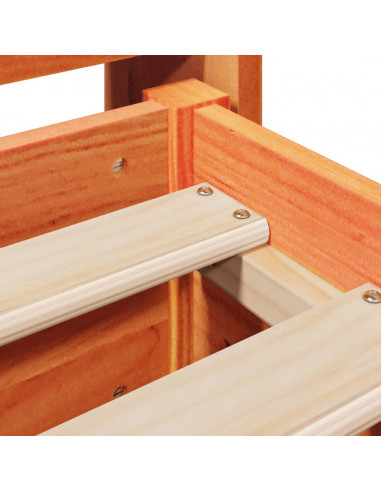 Letto senza Materasso Marrone Cera 160x200 cm in Legno di Pino