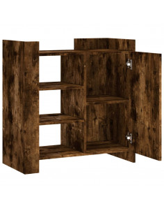 Credenza Rovere Fumo 73,5x35x75 cm in Legno Multistrato 2