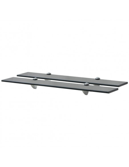 Mensole Galleggianti 2 pz in Vetro 70x10 cm 8 mm