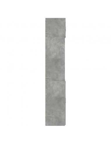 Armadietto Grigio Cemento 70x42,5x225 cm in Truciolato