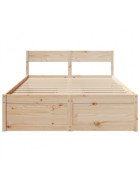 Giroletto con Cassetti 120x190 cm in Legno Massello di Pino