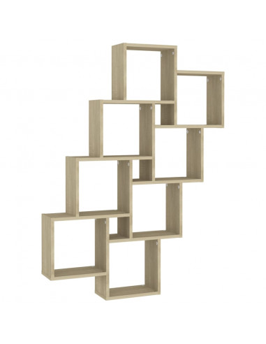 Mensola Parete Cubo Rovere Sonoma 90x15x119cm Legno Multistrato