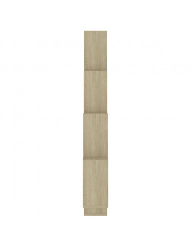 Mensola Parete Cubo Rovere Sonoma 90x15x119cm Legno Multistrato