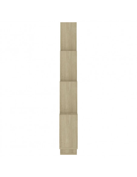 Mensola Parete Cubo Rovere Sonoma 90x15x119cm Legno Multistrato