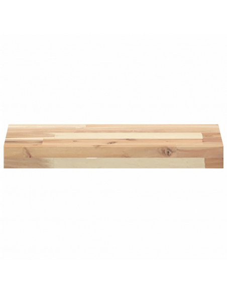 Mensole da Parete 4 pz 60x20x4 cm Legno Acacia Non Trattato