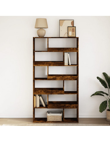 Libreria Rovere Fumo 100x33x187,5 cm in Truciolato