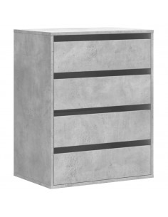 Cassettiera Angolo Grigio Cemento 60x41x76cm Legno Multistrato 2