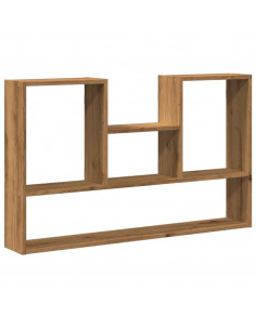Scaffale a Parete Rovere Artigianale 99x15x60 cm in Truciolato 2