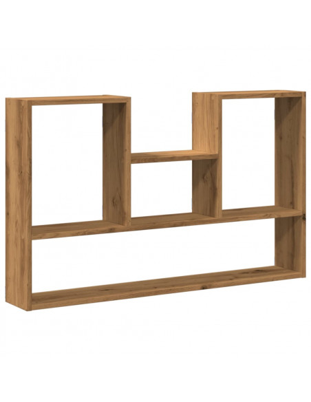 Scaffale a Parete Rovere Artigianale 99x15x60 cm in Truciolato