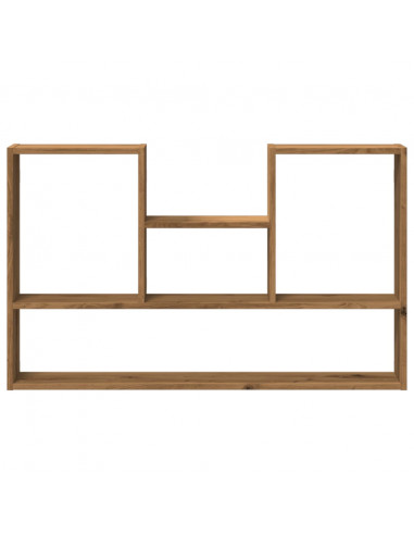 Scaffale a Parete Rovere Artigianale 99x15x60 cm in Truciolato