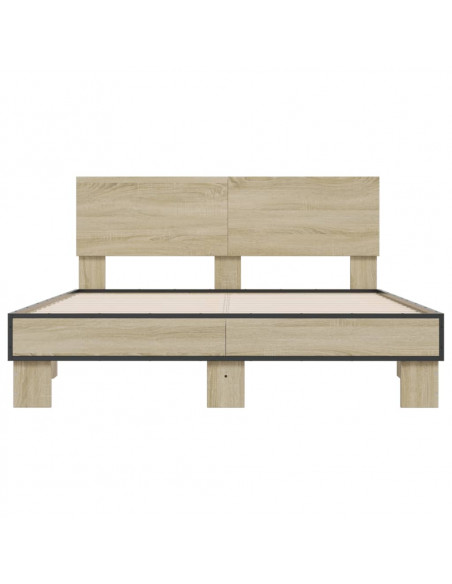 Giroletto Rovere Sonoma 135x190 cm in Legno Multistrato Metallo