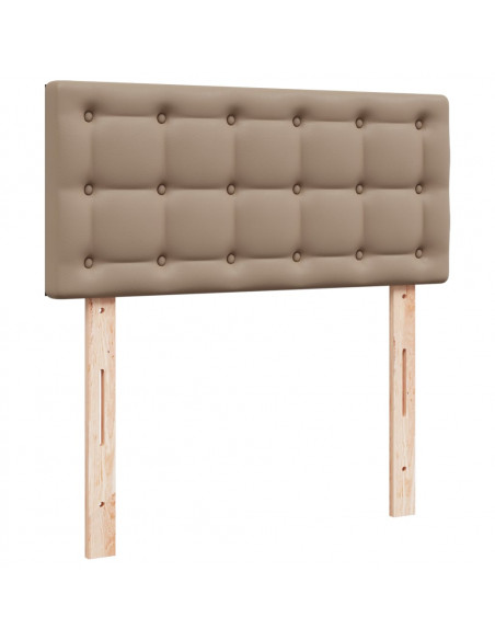 Giroletto a Molle con Materasso Cappuccino 120x200cm Similpelle
