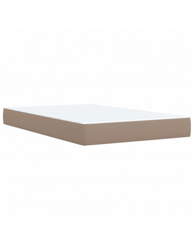 Giroletto a Molle con Materasso Cappuccino 120x200cm Similpelle